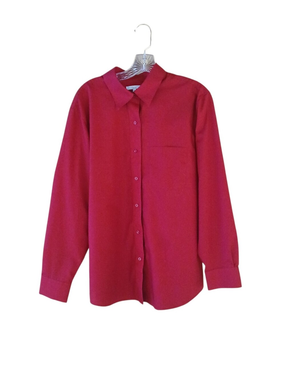 Foxcroft Cranberry Wrinkle Free Button Down Shirt Size 16